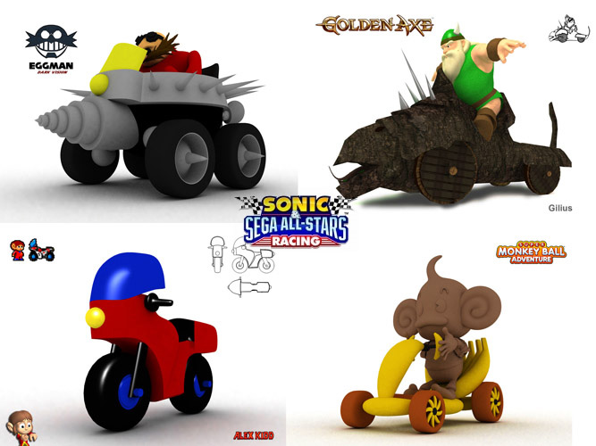 Sonic & Sega all star racing concepts